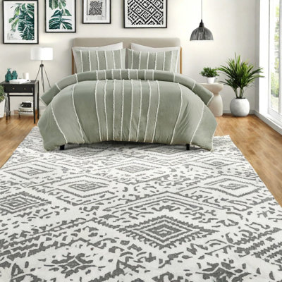 Premium Cotton Bedding Sets, King Size With Boho Design For Home Relaxation