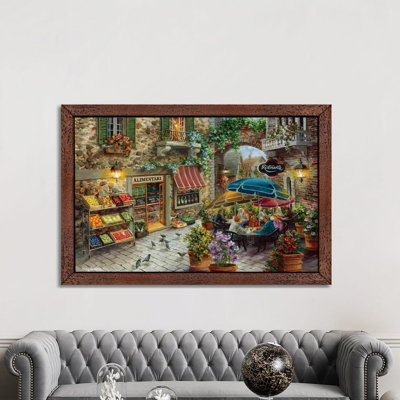Contentment by Nicky Boehme - Floater Frame Painting on Canvas