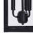 Black Rectangular Double-Bulb Outdoor Walllamp(Set Of 4)-655073397-657444487