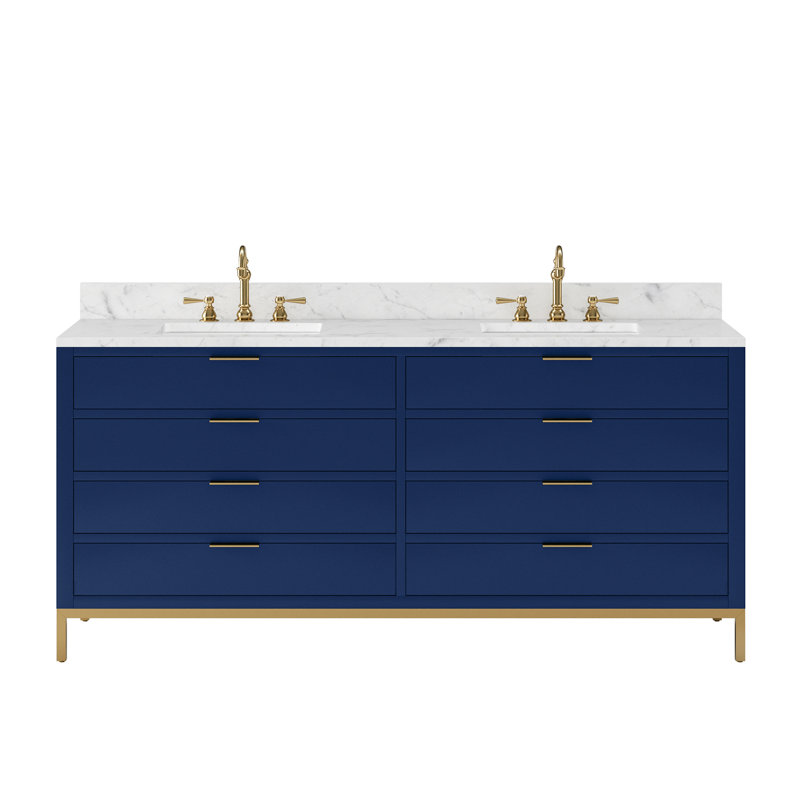 72'' W Double Vanity, Monarch Blue