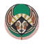 Wool Abstract Area Rug in Green/Orange/Black-57906926