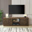 Meuble télé moderne Mid-Century avec rangement et tablettes Adonia de 67,7 po de largeur Adonia