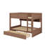 Lit superposé avec tiroirs, lit superposé en bois avec armoires de rangement et lumières DEL-1772333426