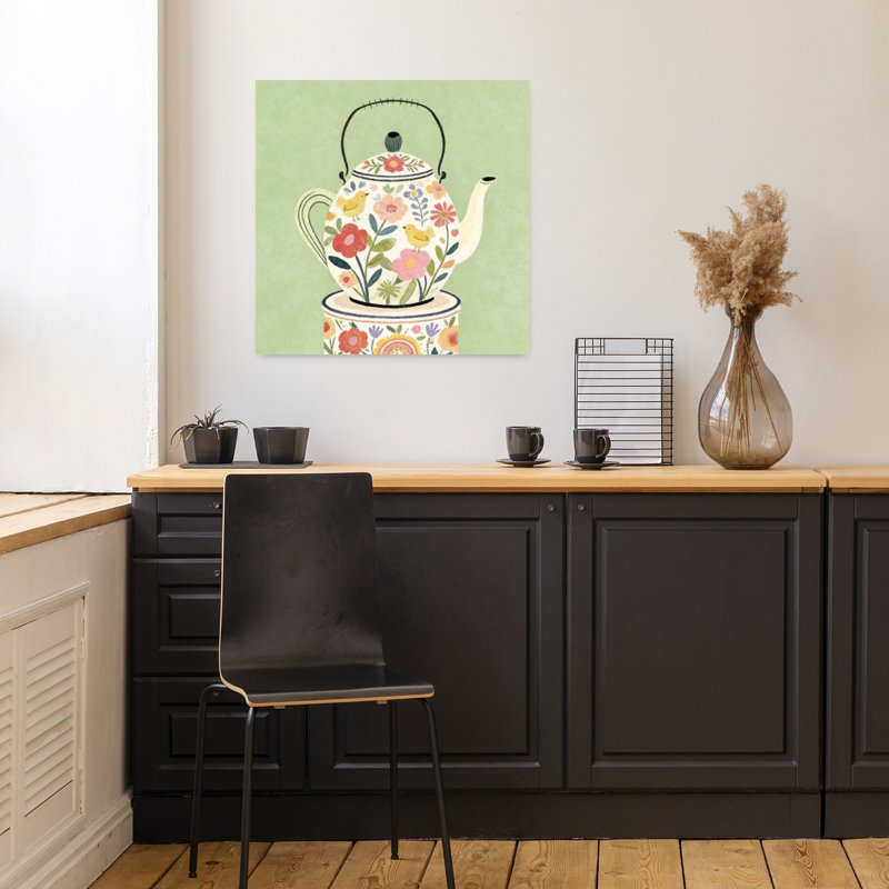 Art floral mural, oiseau de jardin, H 18 po x l 18 po