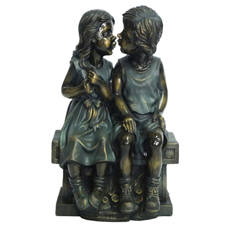 Statue oiseaux sur banc Yoder Poly