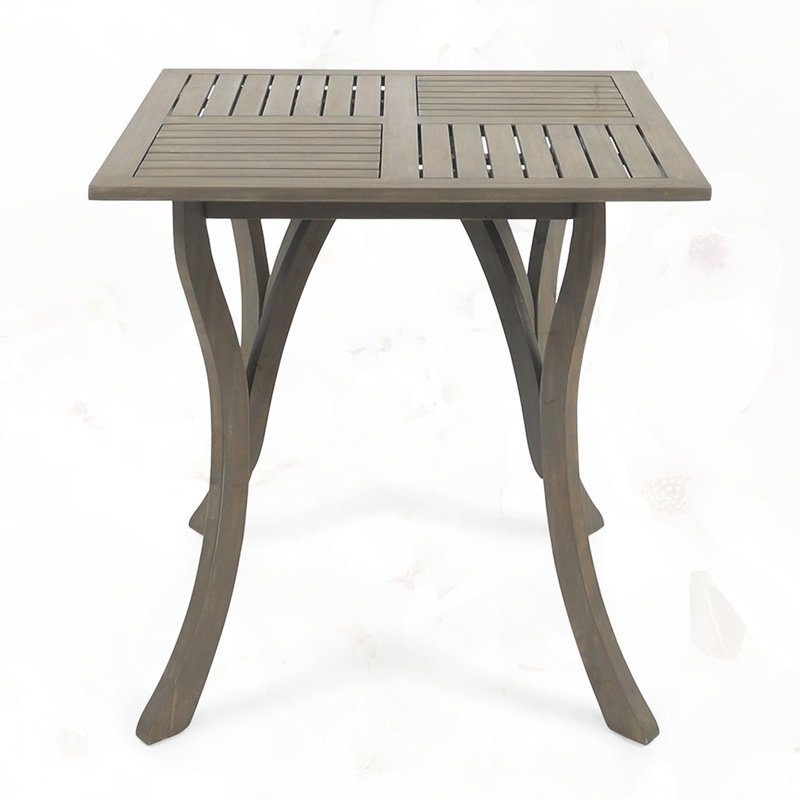 31.5W SQUARE WOOD TABLE, Gray