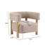 Fauteuil d'appoint rembourré Boucle-1829614273