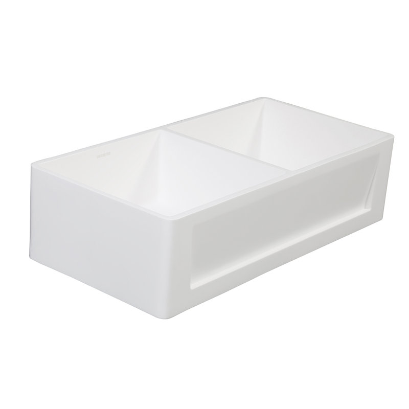 Évier de cuisine à double cuve campagne/à tablier 36 po x 18 po Arcticstone