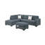 Living Room L-Shaped Sectional w Ottoman-1862071689
