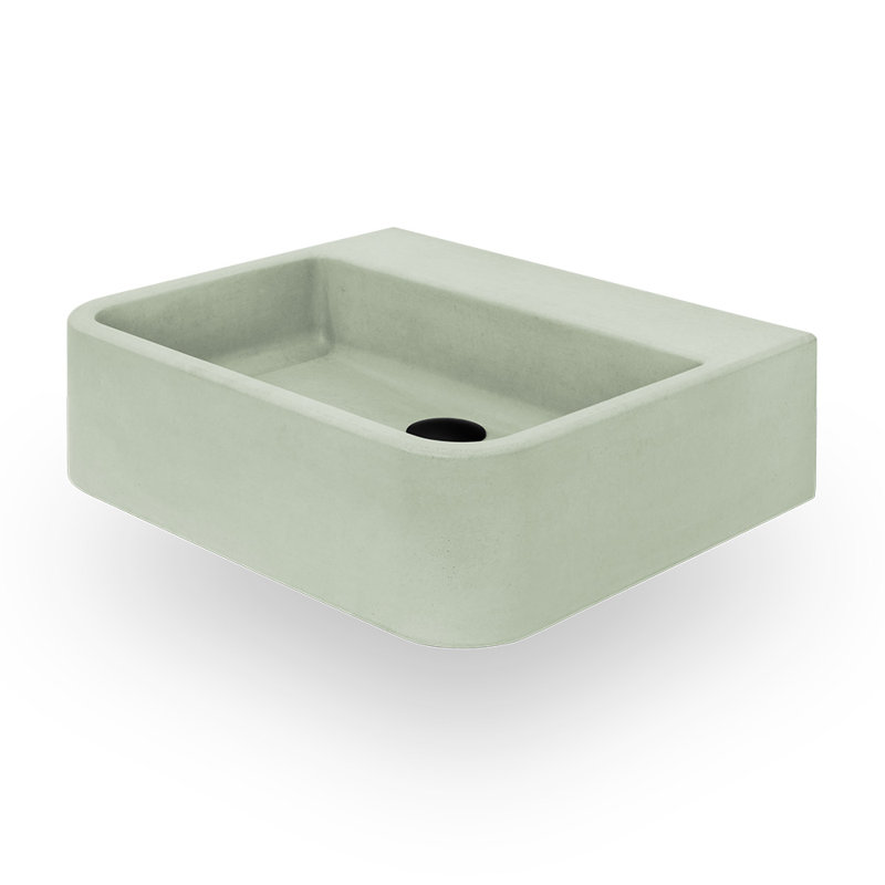 Newterra 22" Undermount/Wall/Vessel Bathroom Sink, Matcha, No Holes
