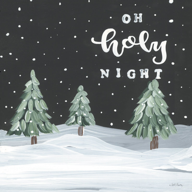 Oh Holy Night 2883429, 12"H x 12"W, No, White Floater Framed
