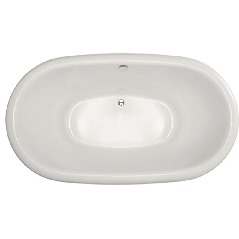 Domingo 70'' L Freestanding Soaking Bathtub, Polished Chrome