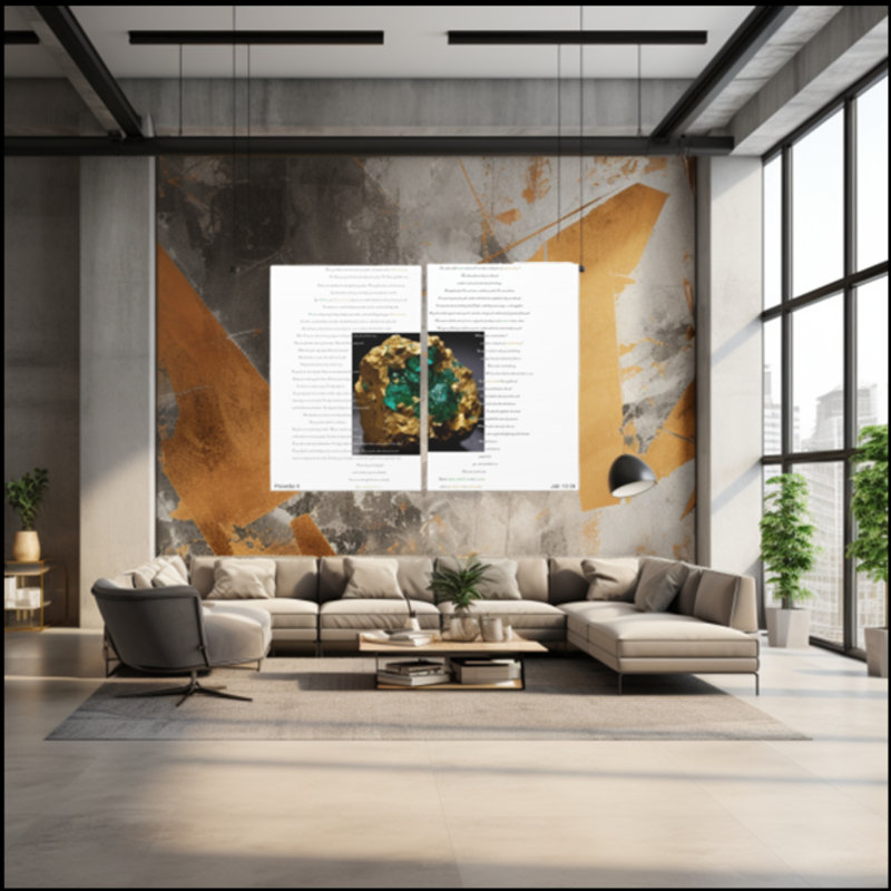 " Proverbs 4: Nothing Is Worth More Than Wisdom And Understanding " by Nulook Home And Design, 48" H x 32" W x 1.25" D