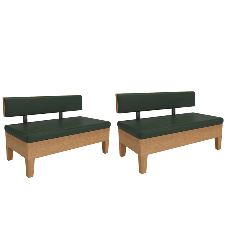 Banc rembourré Shino, Vert