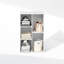 Tablettes réversibles pour organisateur de garde-robe à 5 cubes - Blanc - Tablette de rangement et d'organisation pour chambre à coucher ou garde-robe