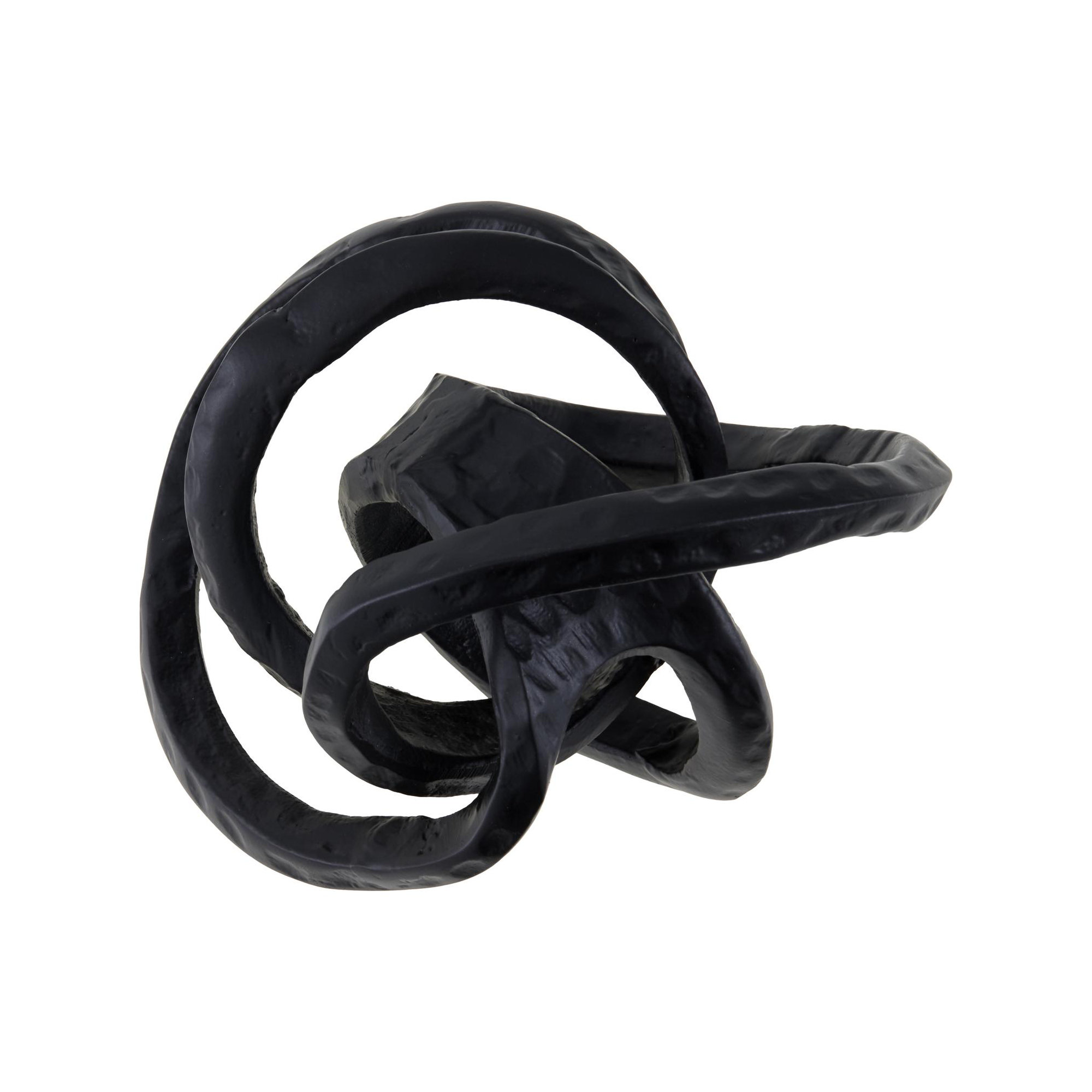 Nebi Decorative Sculpture, 7" H x 7" W x 7" D, Black