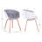 Braddock 18.5 " H Suede Upholstered Armchair