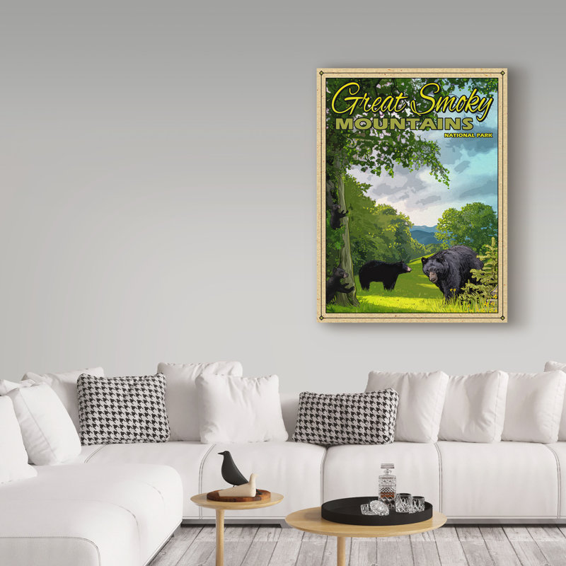 «Smokey Mountains» par Croswell, impression sur toile tendue, H 32 po x l 24 po
