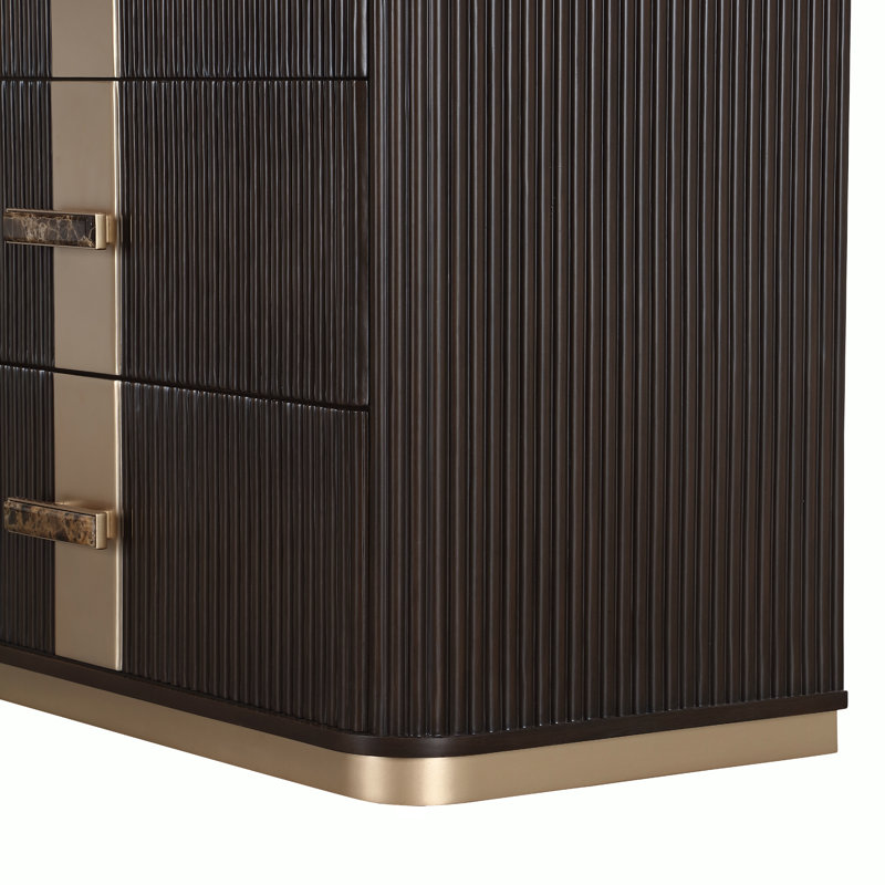 West Kensington Dresser With Mirror, Brown