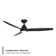 Skylark 3 - Blade Indoor/Outdoor Smart Ceiling Fan with Adjustable CCT 2700K-3000K-4000K-5000K LED Light Kit and Remote Control Included, Works With Alexa and iOS or Android App