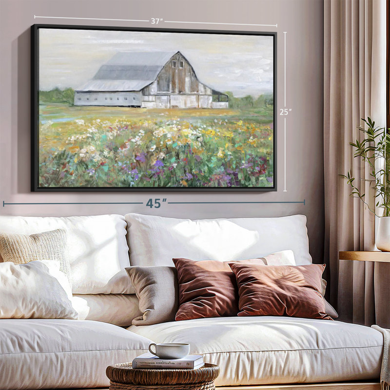 «Country Fields», reproduction sur toile, H 25 po x l 37 po