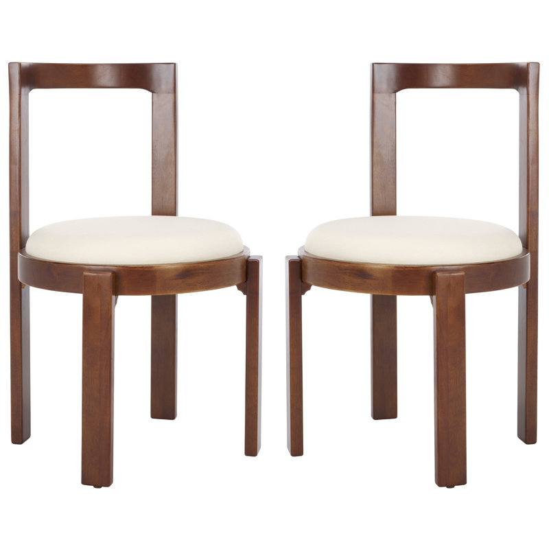 Ghiorghe 18.897637795275593'' H Upholstered Side Chair, Walnut
