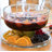 Libbey Selene 6-in-1 Multiuse Glass Server, Punch Bowl, Chip and Dip Bowl, Cake Stand