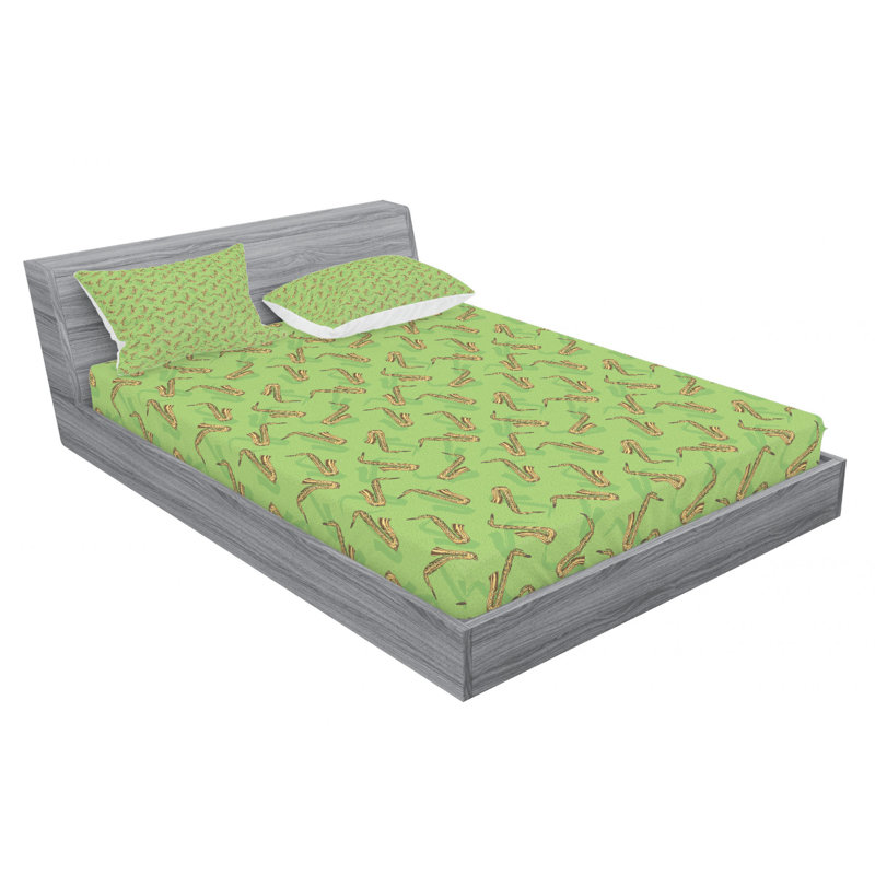 Microfiber Sheet Set, Queen Sheet Set with Fitted Sheet