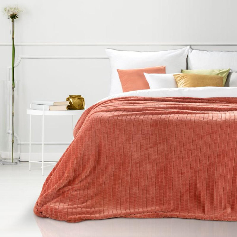 Inglewood Canora Grey Blanket, W200 x L150cm, Brick