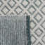 Tapis ivoire / vert en laine tissé à la main Tamworth-1136943405