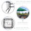 Square Outdoor Dining Table With Umbrella Hole , 90cm cm W 90cm cm D