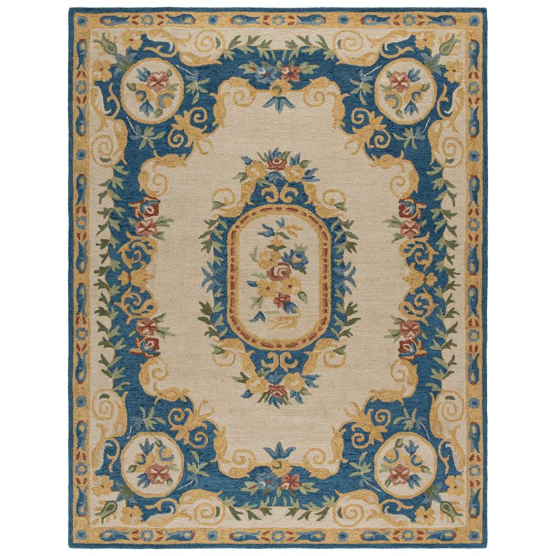 Anik Hand Tufted Wool Oriental Rug, Rectangle 8' x 10'