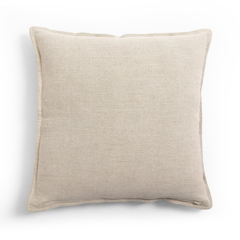 Broadway Linen Square Pillow Cover & Insert, Broadway Dune