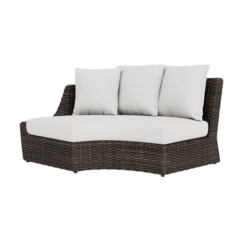 Largo Outdoor 3 - Seat Patio Sectional, Demo Oatmeal