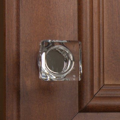 Platinum 1" Length Square Knob