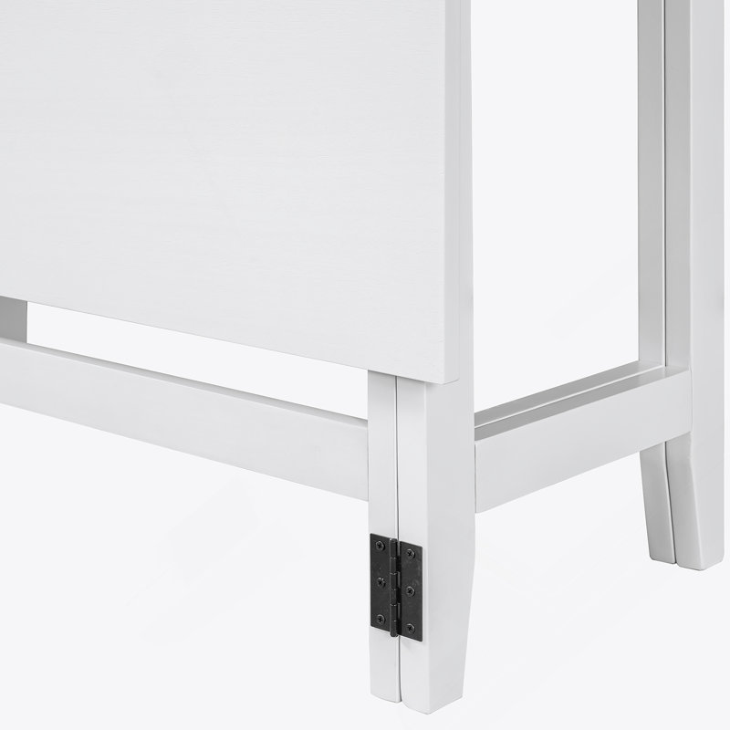 Table de salle à manger extensible Farmhouse, Blanc