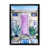 Toile avec cadre de coin noir fermé