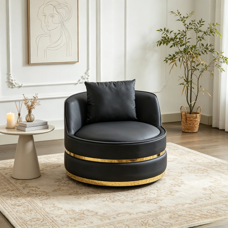 Upholstered Accent Chair, Gray