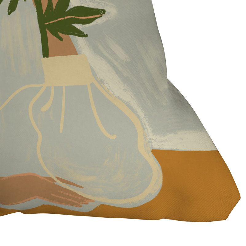Coussin extérieur Artyguava The Chrysanthemum, H 18 po x l 18 po
