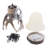 Ananio 1 - Light Antique Gray Single Pendant