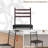 Set of 2 Metal Counter Height Bar Stools with Back and Thick Cushioned Seat, Upholstered Bar Chairs for Kitchen Island and Dining Room-1575859909-1575859910