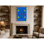 «Edinburgh World City Luxury Diamond Monogram» - jaune bleu rouge - art mural sur toile-133273594
