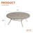 Outdoor Round Metal Patio Dining Table-1362866730