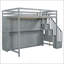 Lit escamotable double sur double avec lève-personne hydraulique et conception de bureau