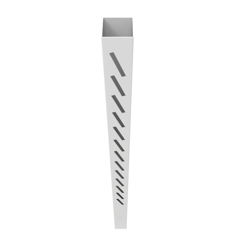 Poteau d'angle à persiennes 6 po x 6 po x 102 po, Blanc