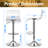 Clear Bar Stools Set of 2, Acrylic Bar Stools Swivel, Transparent Bar Stool, Silver Bar Stool Adjustable Height, Modern Bar Chairs for Kitchen, Dining Room, Silver-917181631-915010958
