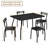 Mulvey 4 - Person Four Leg Dining Set