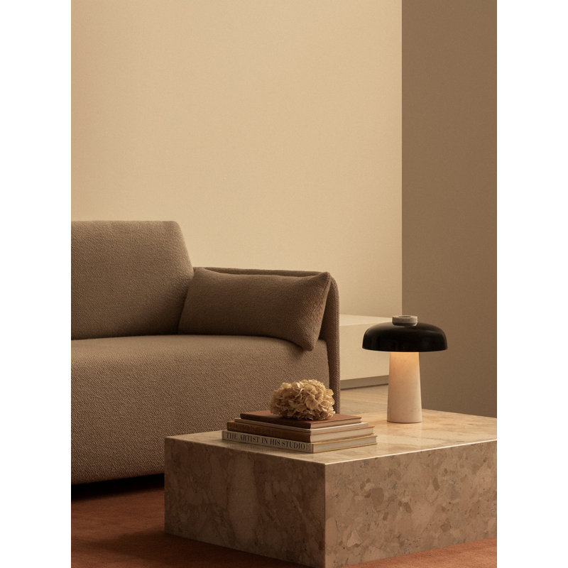 Plinth Marble Coffee Table, Kunis Breccia