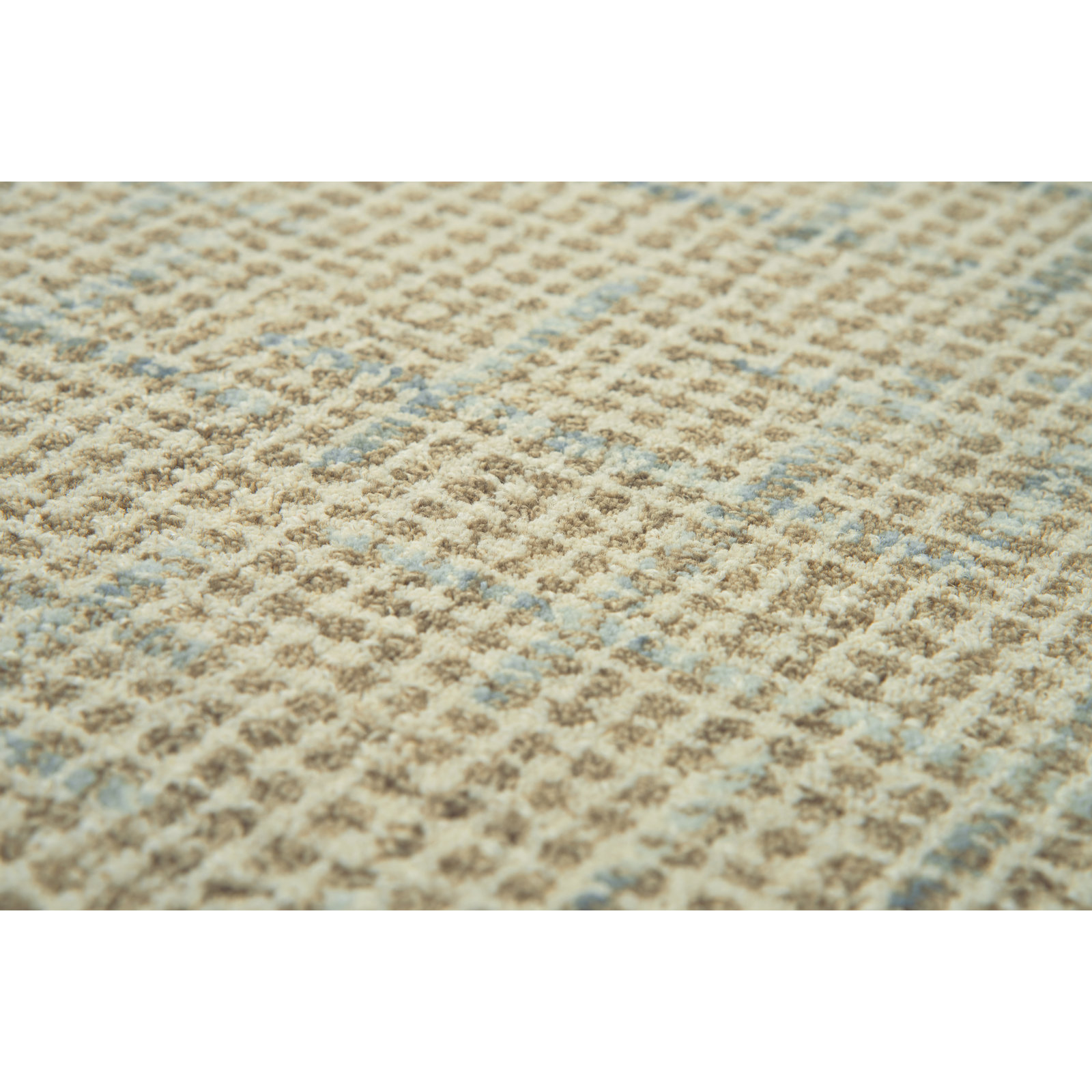Caryville Beige Hand-Tufted Wool Rug, Rectangle 7'6" x 9'6"