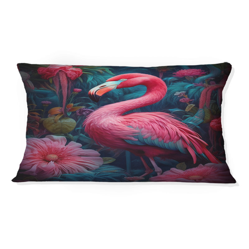 Coussin Tropical Flamingo Grace III - Flamingo